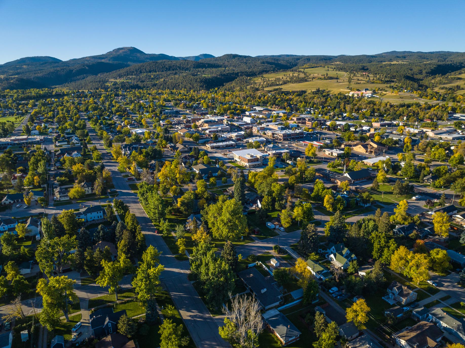 Downtown Spearfish in South Dakota.